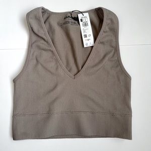 “Garage” Tan tank top
